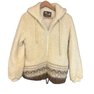 Sears vintage wool coat L great used condition minor staining inside